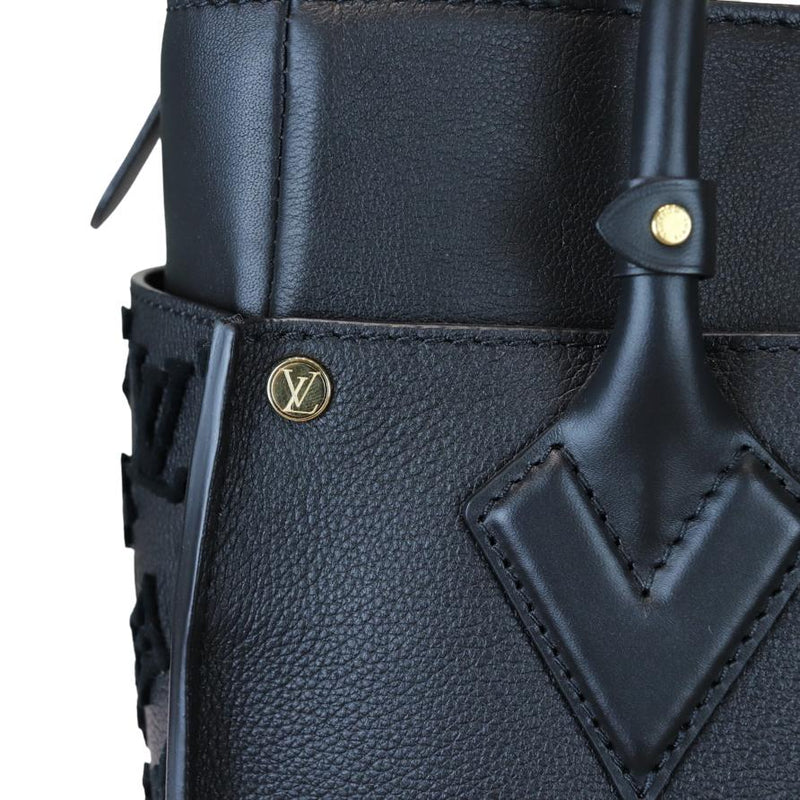 Louis Vuitton Calfskin Monogram On My Side Noir 