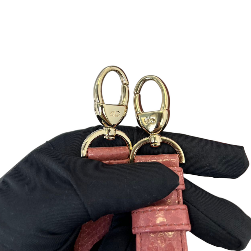 Christian Dior Lady Dior Medium Python Pink GHW – Bag Religion