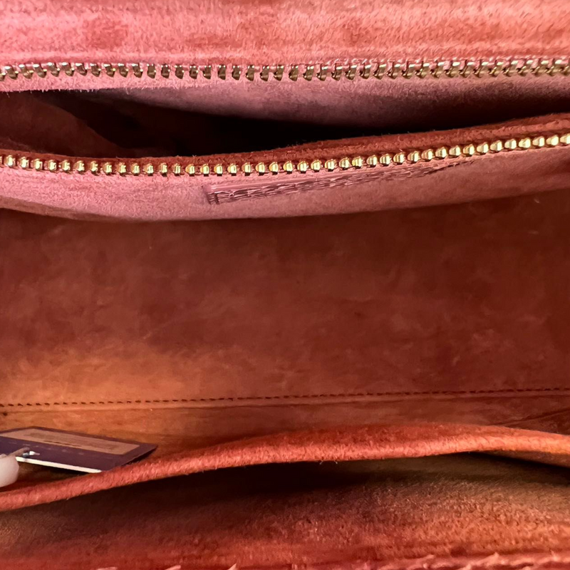Lady Dior Medium Python Pink GHW