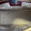 Lambskin Cannage Medium Lady Dior Burgundy LGHW