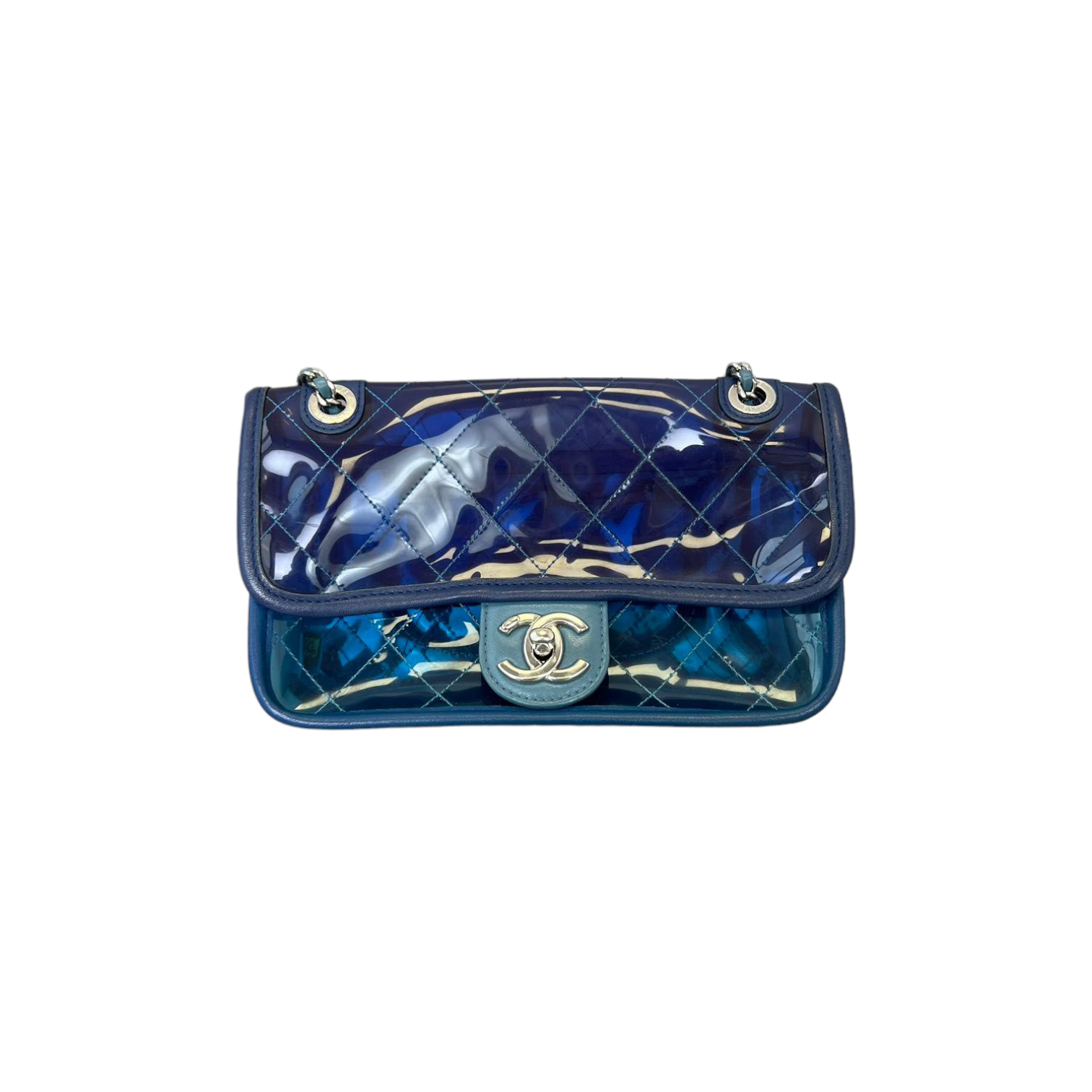 【ヴィンテージ】Rank:S☆Chanel Blue Series25 Coco Small Bag 800000091257000-2_d8e88c2b-