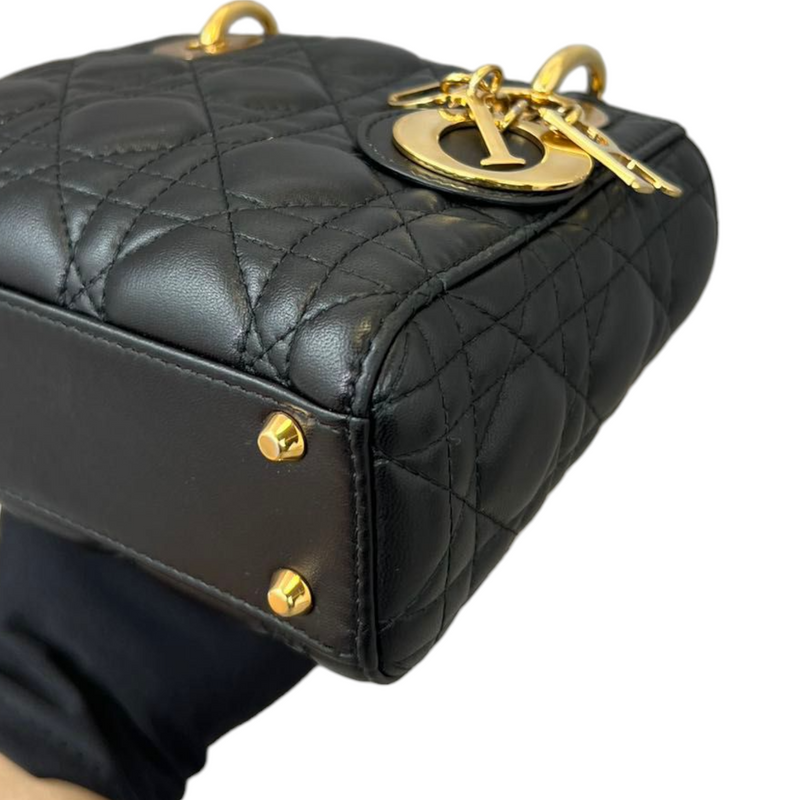 Mini Lady Dior Bag Black Cannage Lambskin