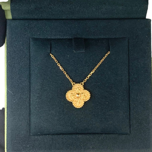 18K Gold Vintage Alhambra Pendant Necklace