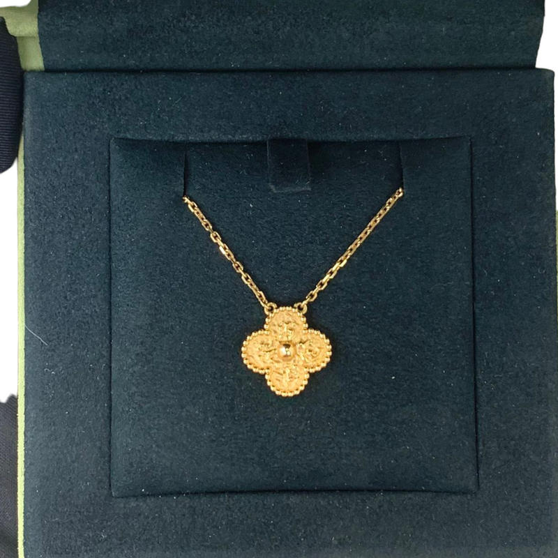 Van Cleef & Arpels 18K Yellow Gold Vintage Alhambra Pendant