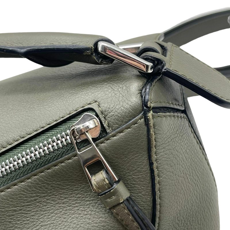 loewe puzzle bag khaki green