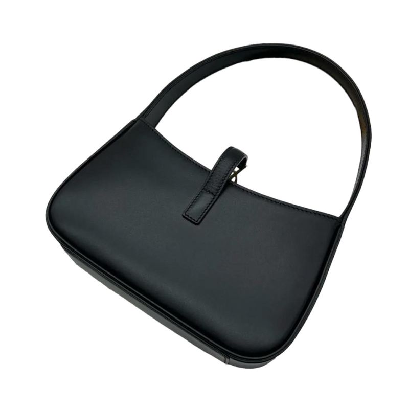 Smooth Calfskin Mini Hobo Black GHW