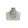 Pearl CC Long Necklace Gold