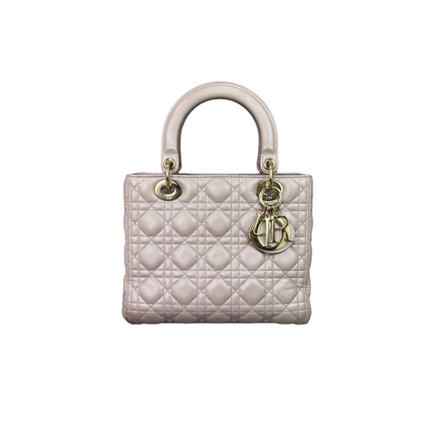 Large Lady Dior Lambskin Pink GHW