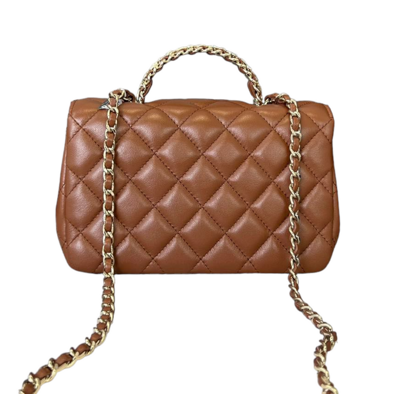 chanel classic top handle mini