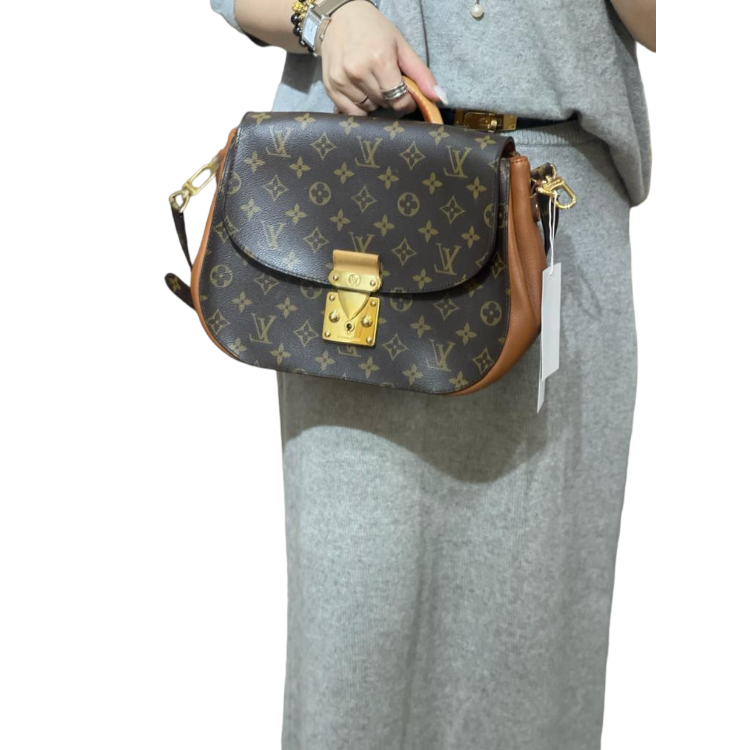 Louis Vuitton Monogram Eden MM Camel GHW Bag Religion