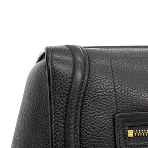 Drummed Leather Nano Luggage Black GHW