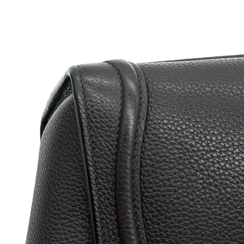 Drummed Leather Nano Luggage Black GHW