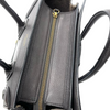 Drummed Leather Nano Luggage Black GHW