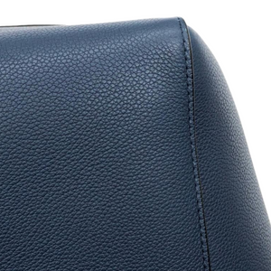 Soft Grained Calfskin Sangle Bucket Bag Blue