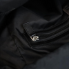 Techno Canvas Embroidered Double Buckle Backpack Black