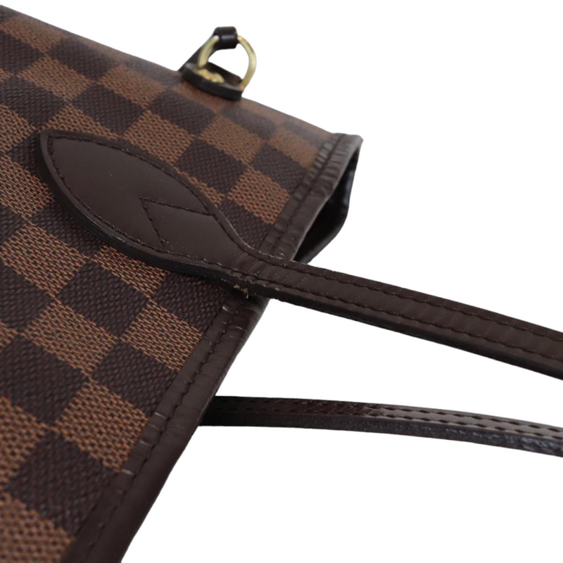 Brown Louis Vuitton Damier Ebene Neverfull MM Tote Bag