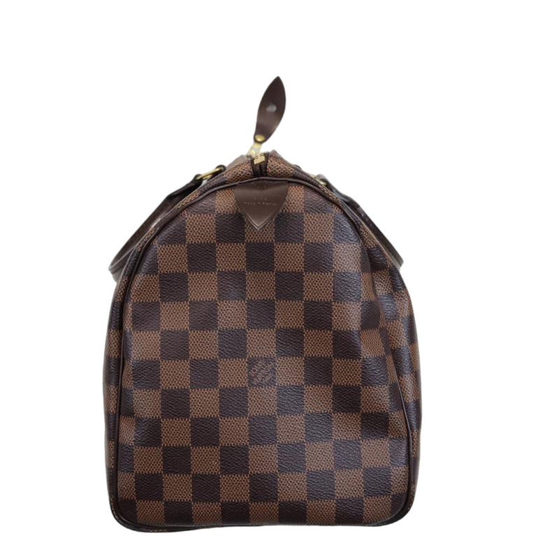 LOUIS VUITTON SPEEDY 30 DAMIER EBENE REVIEW + WHAT'S IN MY BAG