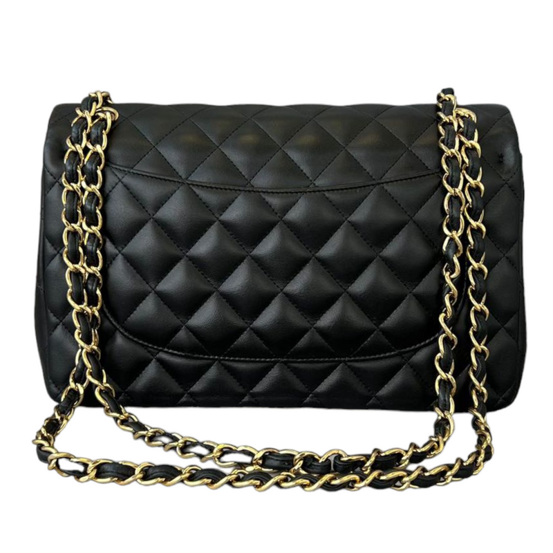 CHANEL Paris-Hamburg Charms Classic Double Flap Bag Quilted Wool