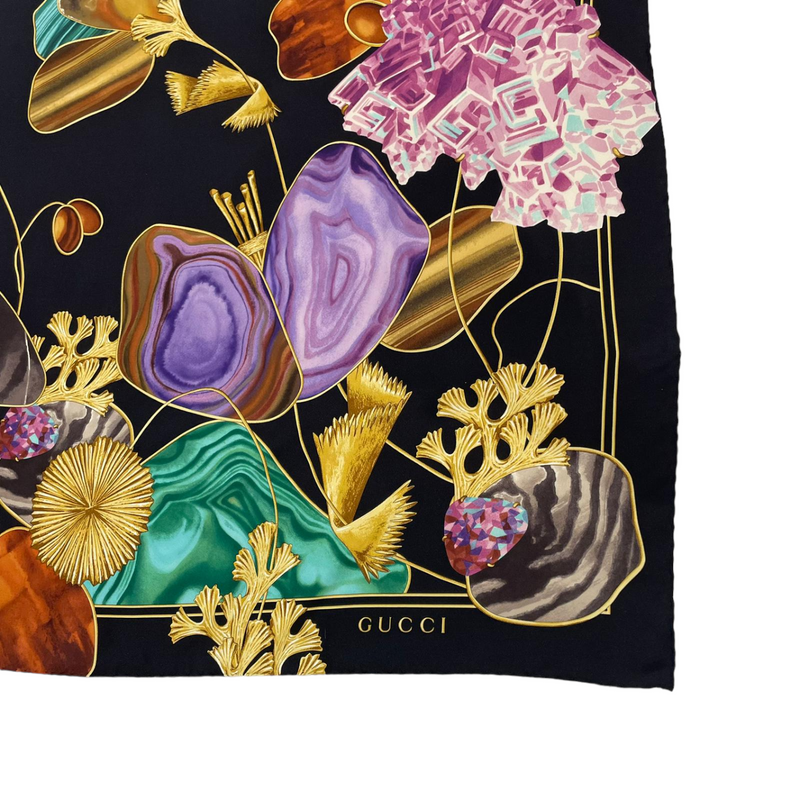 Louis Vuitton Silk Multicolor Monogram Butterfly Scarf Purple