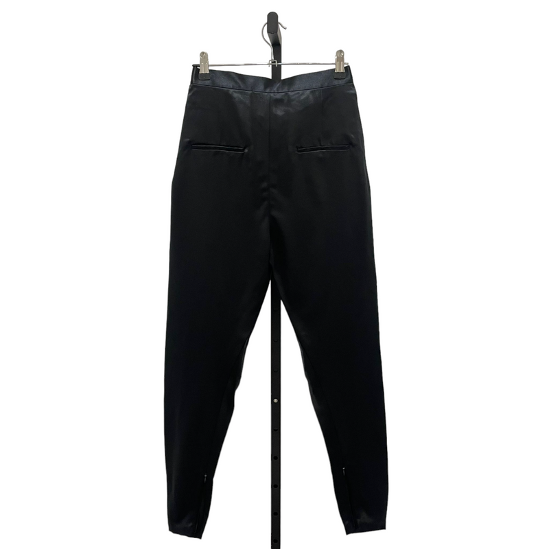 Trousers Women's 4 Black Silk Wrap Front Zipped Ankle Trousers