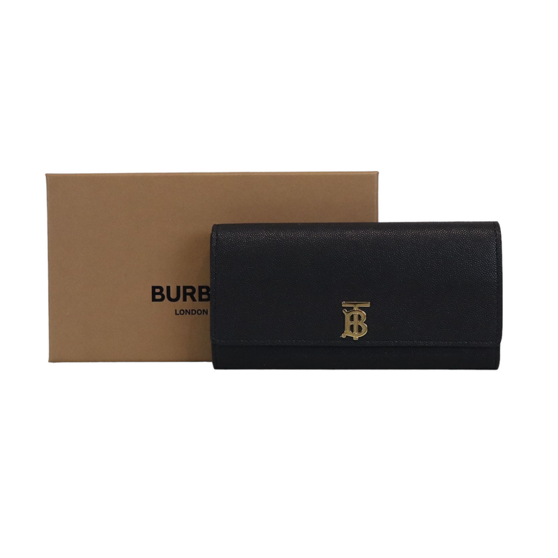 Burberry leather best sale continental wallet