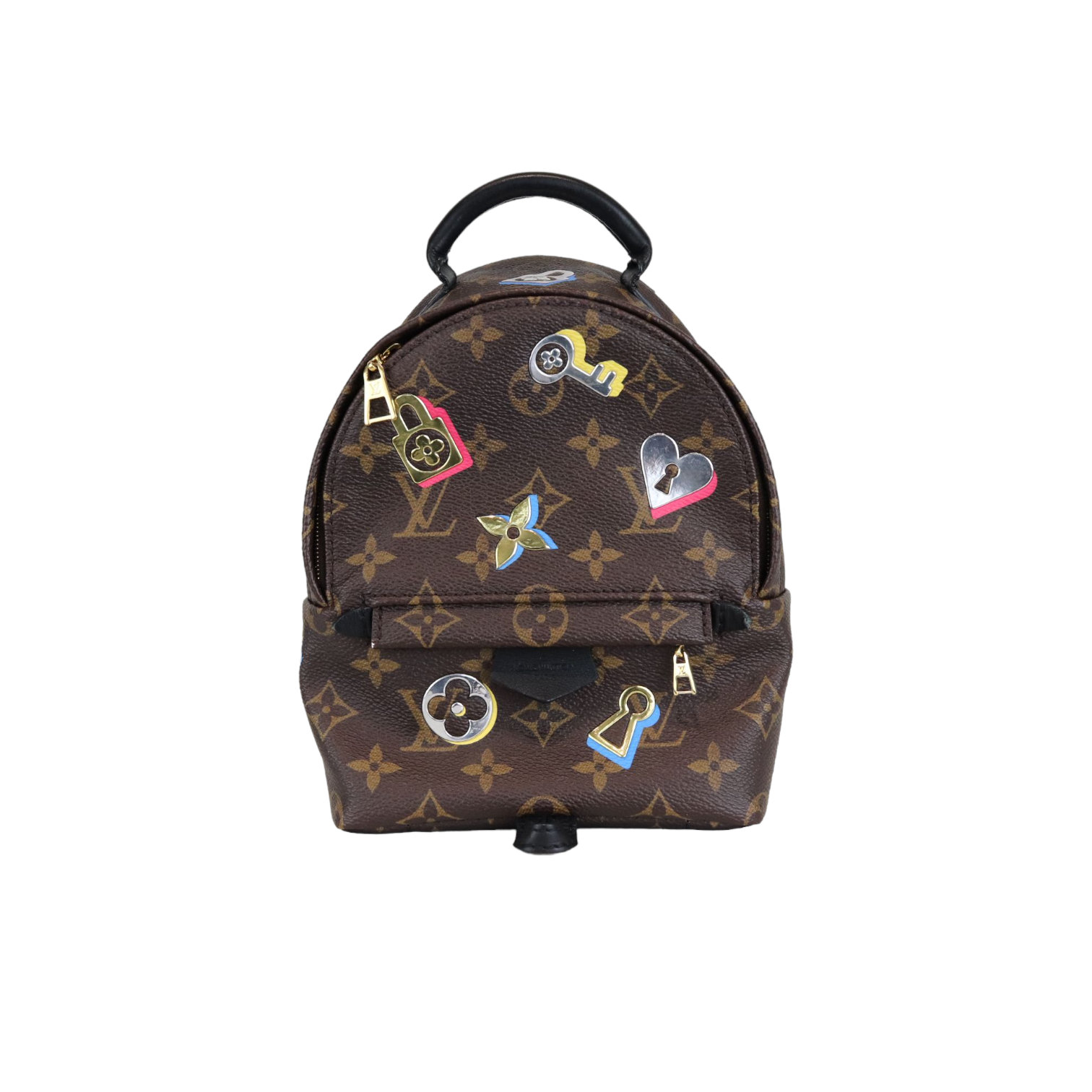 Louis Vuitton Monogram Love Lock Mini Palm Springs Backpack