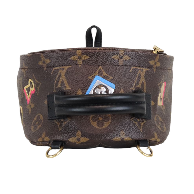 Louis Vuitton Monogram Love Lock Mini Palm Springs Backpack Bag Religion