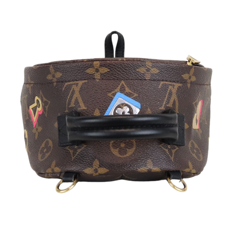 Louis Vuitton Monogram Reverse Canvas Palm Springs Mini Backpack Bag  Multicolor Charms 2018