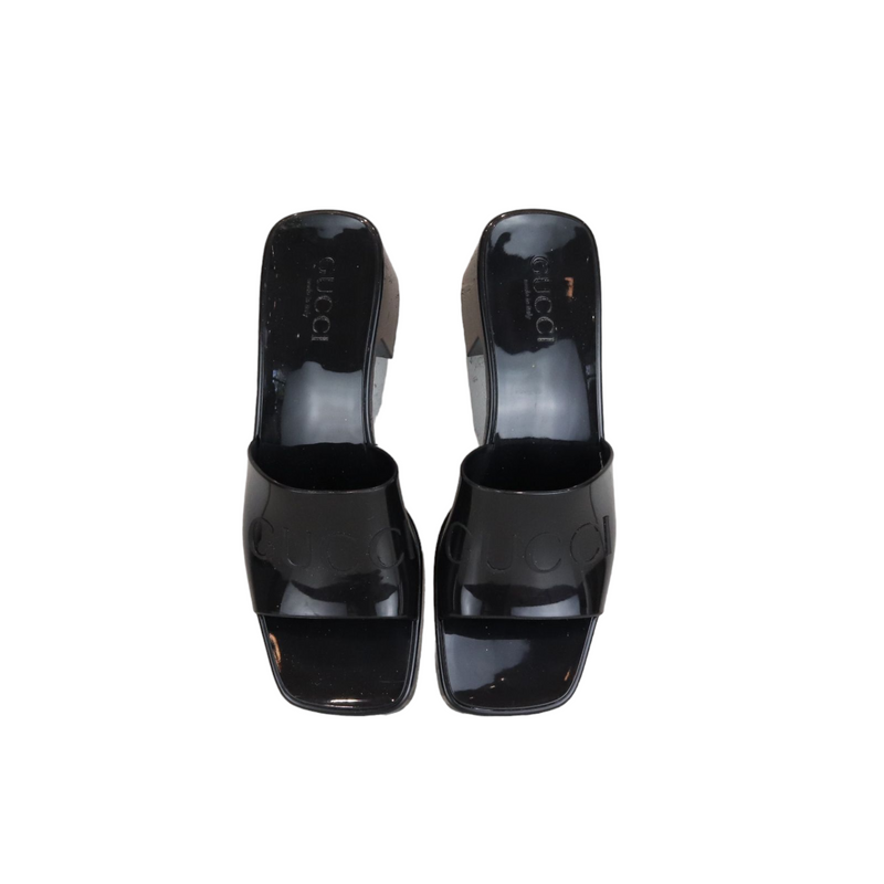 Jelly Sandals Black Size 38
