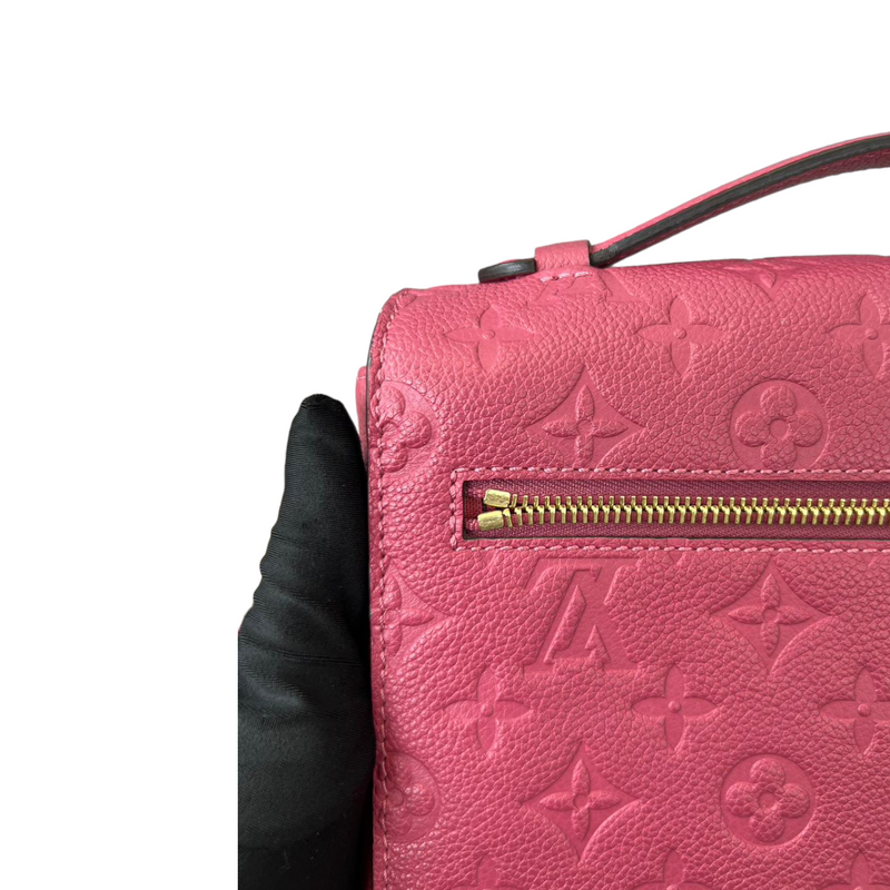 Louis Vuitton Rose Freesia Monogram Empreinte Leather Pochette