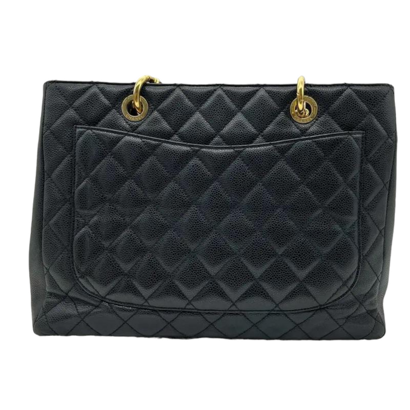 Caviar Grand Shopping Tote GST Black GHW