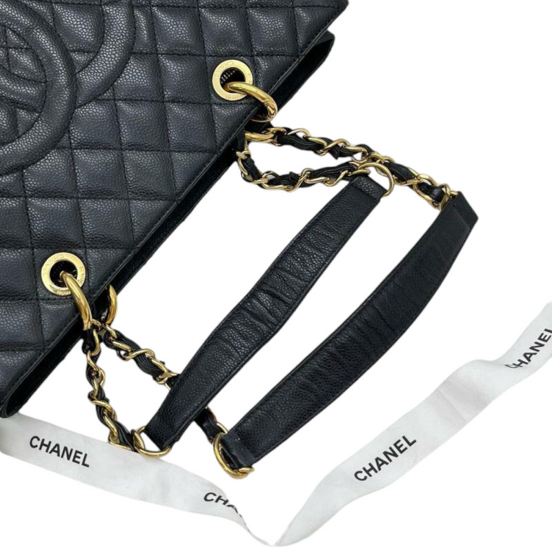 Chanel Black Caviar GST Grand Shopper For Sale at 1stDibs