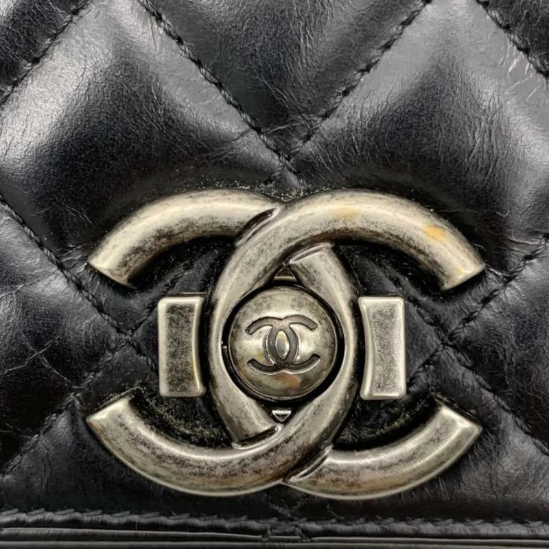 Chanel Glazed Calfskin Ultra Mini Crossbody Classic Flap Bag GHW