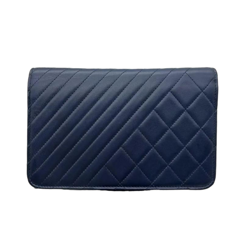 Quilted Coco Boy WOC Lambskin Blue RHW