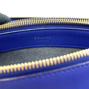 Lambskin Trio Crossbody Bag Blue GHW