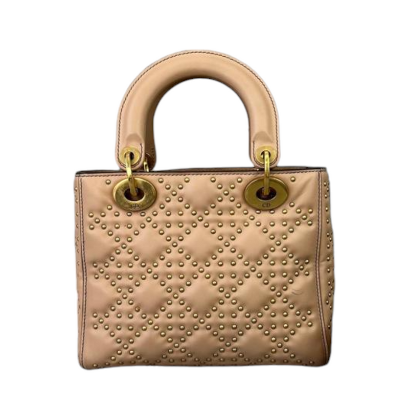 Limited Edition Dior Studded Small Beige GHW