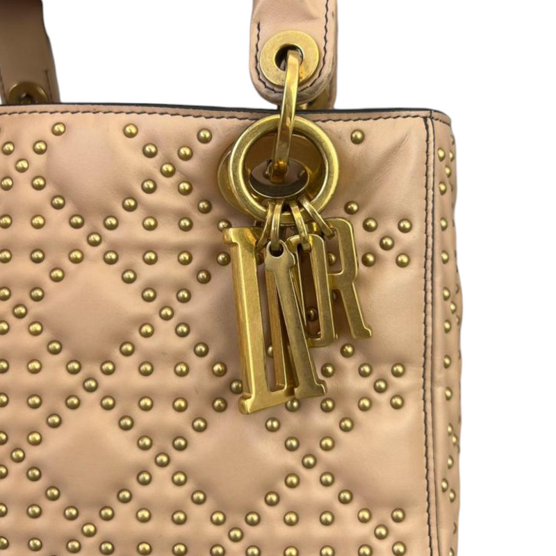 Limited Edition Dior Studded Small Beige GHW