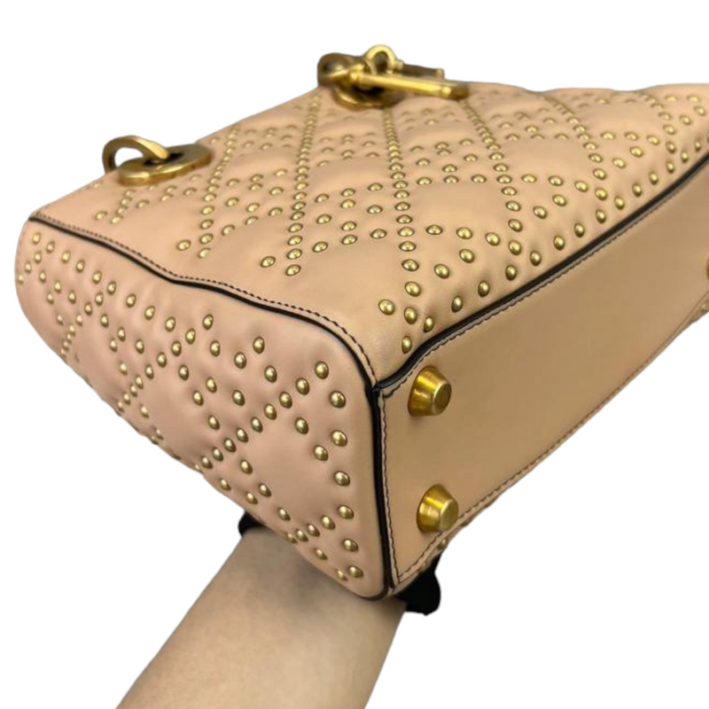 Limited Edition Dior Studded Small Beige GHW