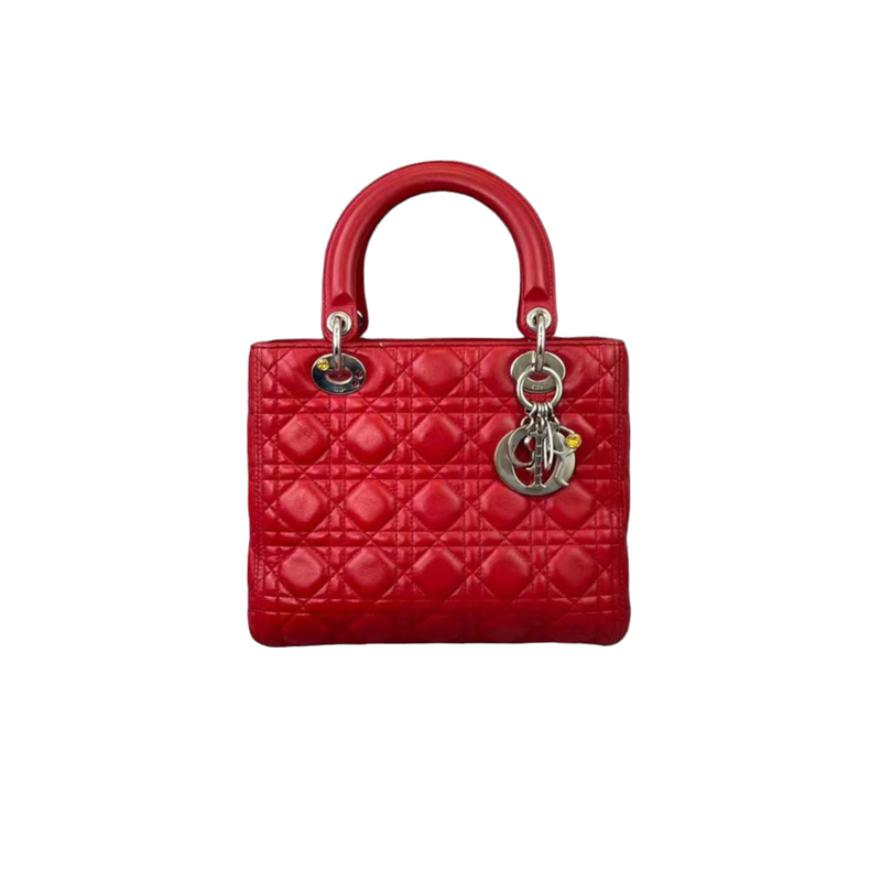 Limited Edition Medium Lady Dior Red Swarovski SHW