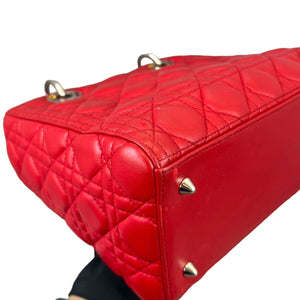 Limited Edition Medium Lady Dior Red Swarovski SHW