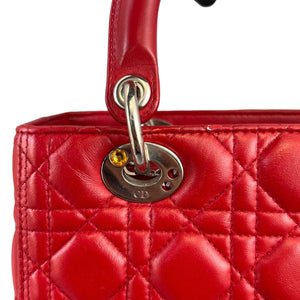 Limited Edition Medium Lady Dior Red Swarovski SHW