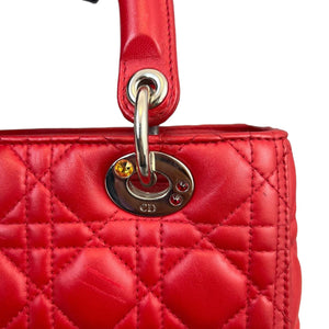 Limited Edition Medium Lady Dior Red Swarovski SHW
