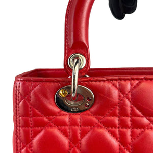 Limited Edition Medium Lady Dior Red Swarovski SHW