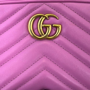 Mini GG Marmont Camera Bag Pink GHW