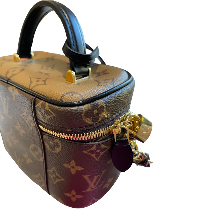 Louis+Vuitton+Vanity+PM+Brown+Canvas+Coated+Reverse+Monogram for sale  online