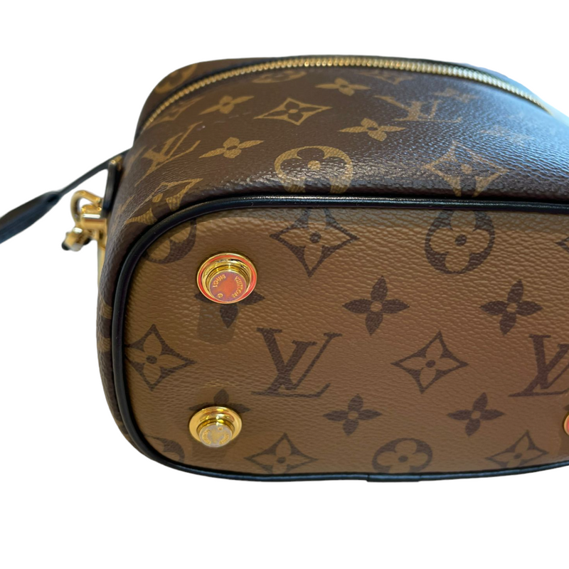 Louis+Vuitton+Bowling+Vanity+Brown+Leather+Monogram for sale online