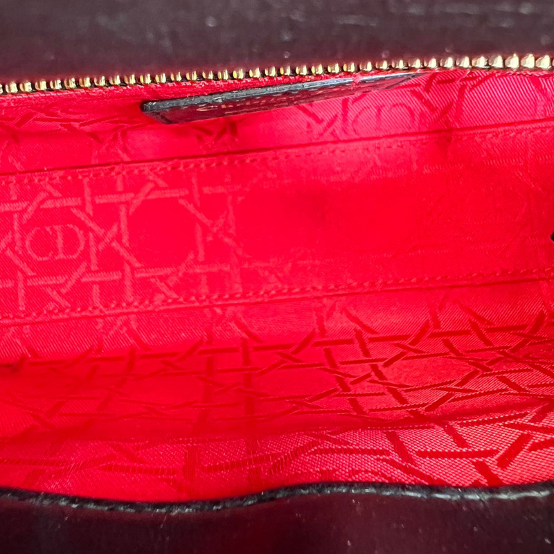 Christian Dior Casual Style 2WAY Plain Leather Elegant Style Logo Handbags