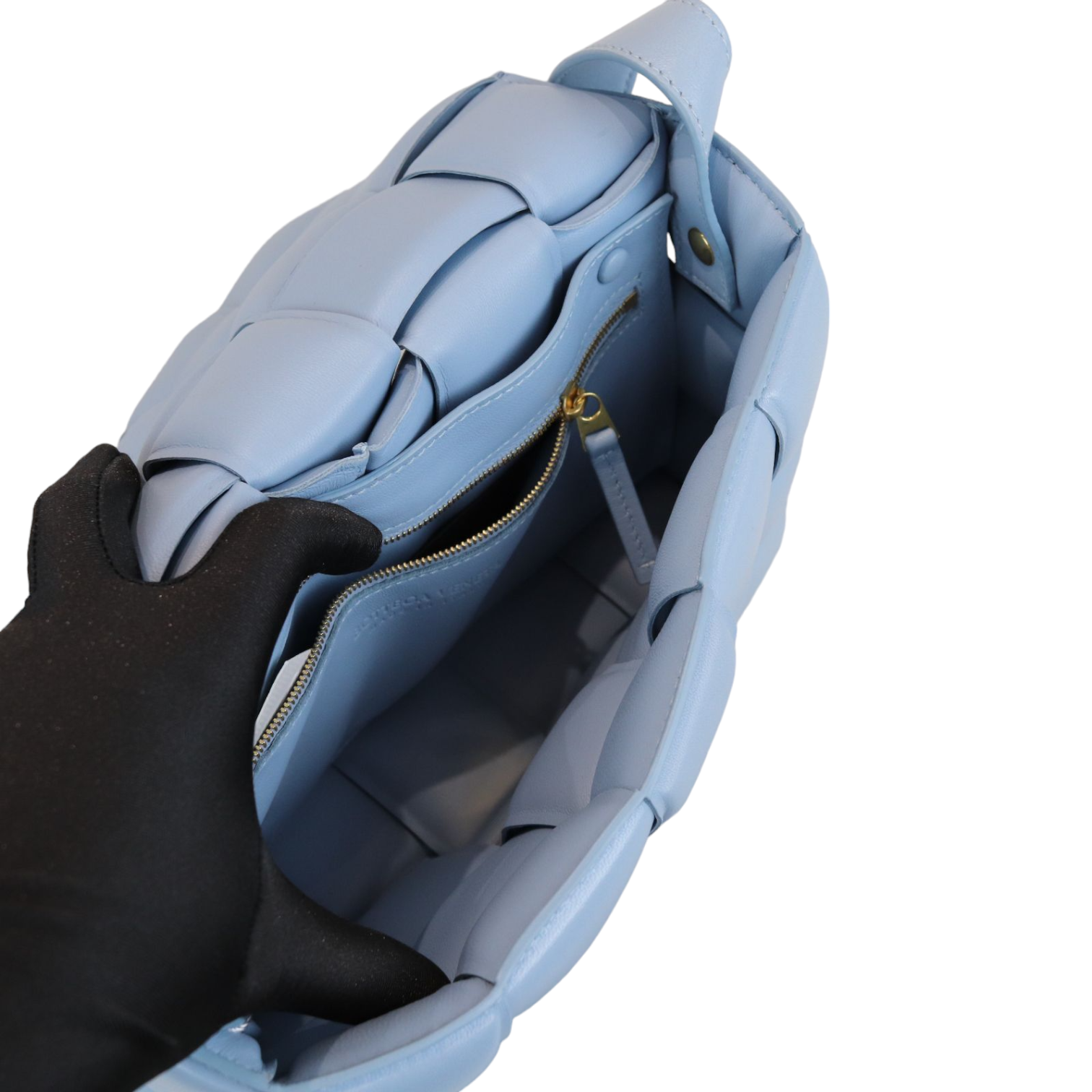 Bottega Veneta Small Padded Cassette Crossbody Bag Blue GHW – Bag