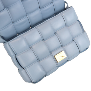 Small Padded Cassette Crossbody Bag Blue GHW