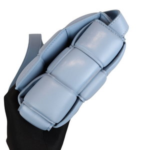 Small Padded Cassette Crossbody Bag Blue GHW